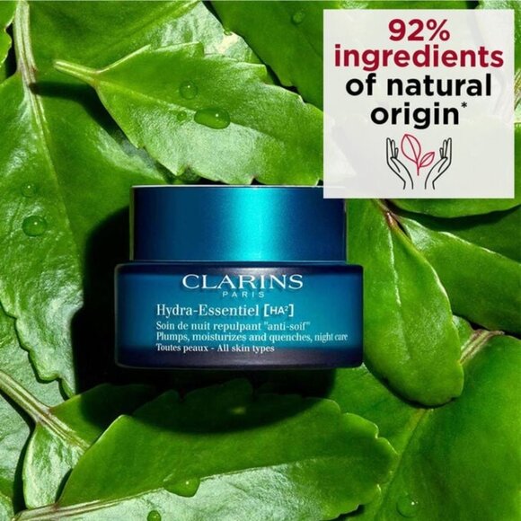 Clarins Hydra-Essentiel [HA²] Night Cream Moisturizer Skin Care 50ml - Picture 4 of 8